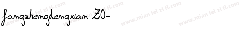 fangzhengdengxian Z0字体转换